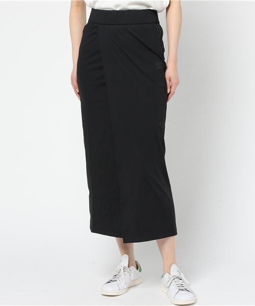 レディース【ADIDAS】W 3ST LONG SKIRT スカート BLACK 国内発送 adidas スカート スリーストライプス ロングスカート