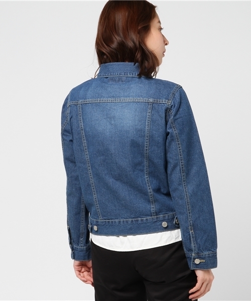 Honeys（ハニーズ）の「Ｇジャン（デニムジャケット・レディース・ブルー/ライトインディゴブルー・M/S/L）」の5枚目の写真