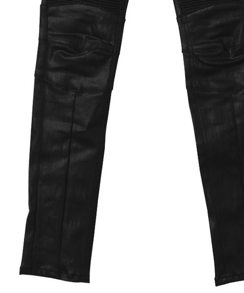 No ID.　コーティングストレッチ2WayライダースJKT&ベルテッドスキニー コーティングストレッチ2WayライダースJKT – NO ID.