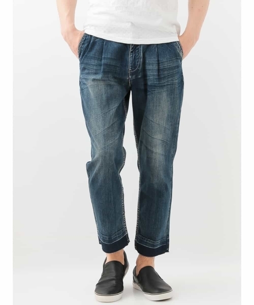 MK MICHEL KLEIN HOMME （エムケーミッシェルクランオム）の「デニムテーパードパンツ（デニムパンツ・メンズ・ブルー/ライトブルー・LARGE/X-LARGE/MEDIUM）」の2枚目の写真