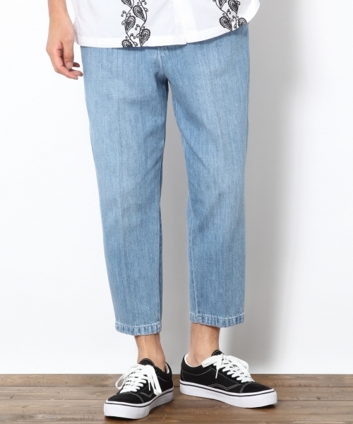 RAGEBLUE（レイジブルー）の「ソフトデニムアンクルパンツ/764820（デニムパンツ・メンズ・ブルー/ライトブルー・MEDIUM/LARGE/SMALL）」の2枚目の写真