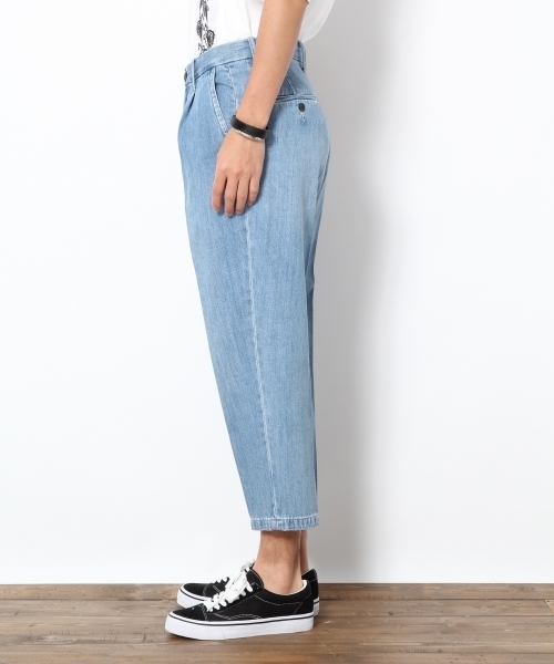 RAGEBLUE（レイジブルー）の「ソフトデニムアンクルパンツ/764820（デニムパンツ・メンズ・ブルー/ライトブルー・MEDIUM/LARGE/SMALL）」の4枚目の写真