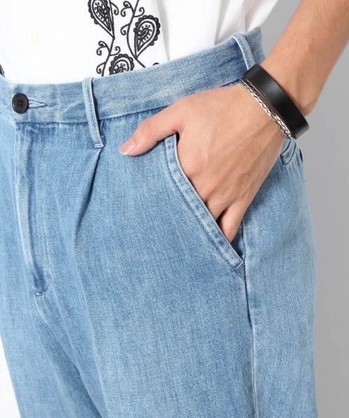 RAGEBLUE（レイジブルー）の「ソフトデニムアンクルパンツ/764820（デニムパンツ・メンズ・ブルー/ライトブルー・MEDIUM/LARGE/SMALL）」の7枚目の写真