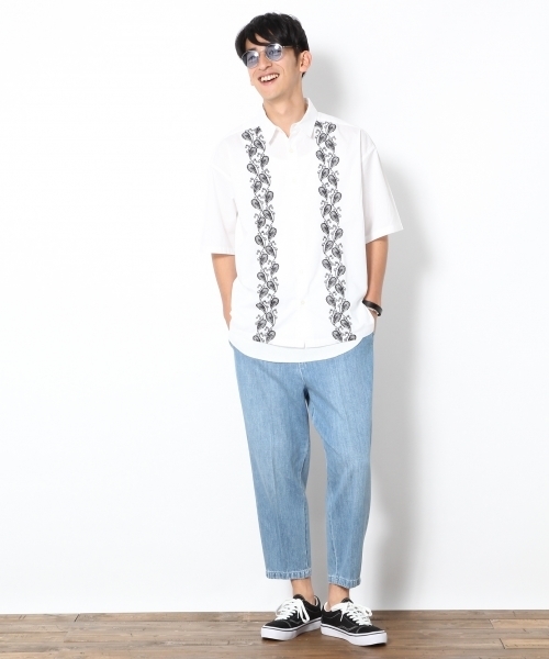 RAGEBLUE（レイジブルー）の「ソフトデニムアンクルパンツ/764820（デニムパンツ・メンズ・ブルー/ライトブルー・MEDIUM/LARGE/SMALL）」の10枚目の写真