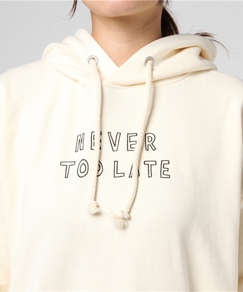 CUBE SUGAR(キューブシュガー)の「裏毛 プルオーバーパーカー(パーカー・レディース・ホワイト/ブラック/トップグレー/カーキ/ネイビー/イエロー・M)」の10枚目の写真