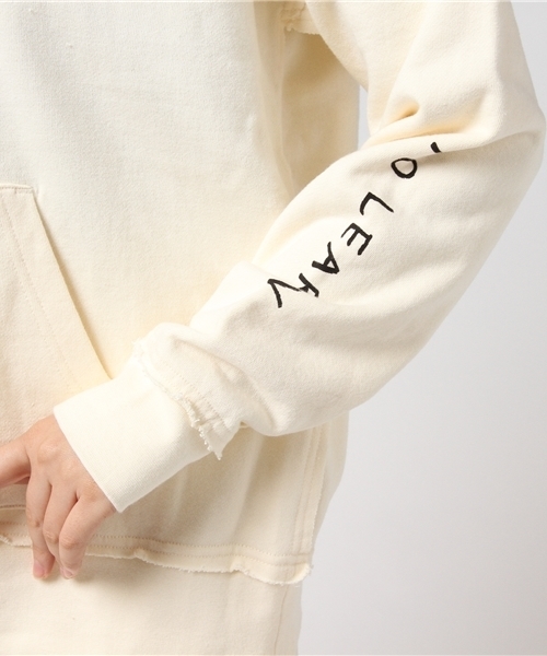 CUBE SUGAR(キューブシュガー)の「裏毛 プルオーバーパーカー(パーカー・レディース・ホワイト/ブラック/トップグレー/カーキ/ネイビー/イエロー・M)」の11枚目の写真