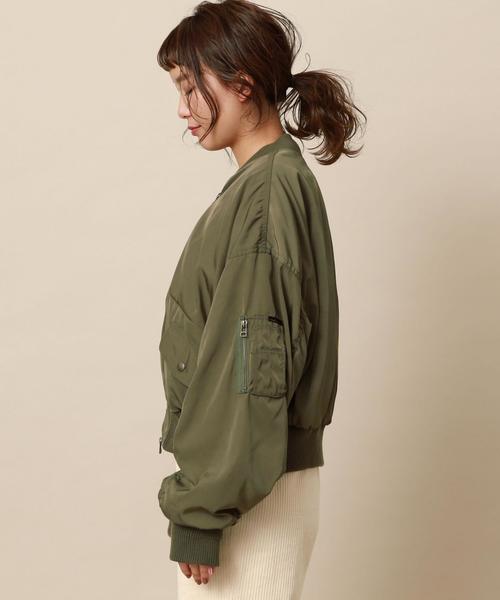 Another Edition（アナザーエディション）の「ショートMA-1（MA-1・レディース・ブラウン/ベージュ/オリーブ・MEDIUM/SMALL）」の5枚目の写真