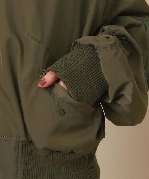 Another Edition（アナザーエディション）の「ショートMA-1（MA-1・レディース・ブラウン/ベージュ/オリーブ・MEDIUM/SMALL）」の20枚目の写真