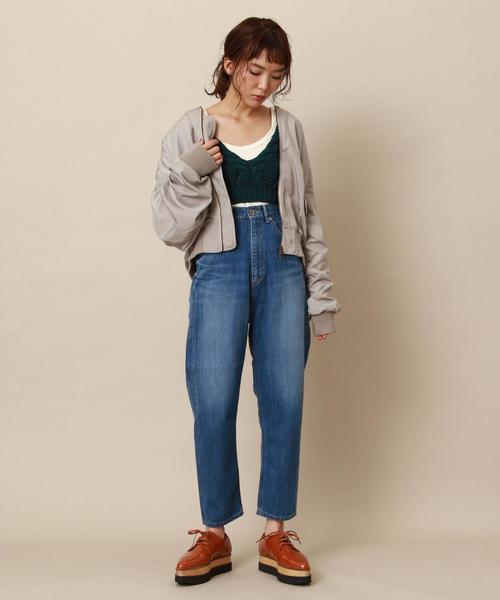 Another Edition（アナザーエディション）の「ショートMA-1（MA-1・レディース・ブラウン/ベージュ/オリーブ・MEDIUM/SMALL）」の11枚目の写真