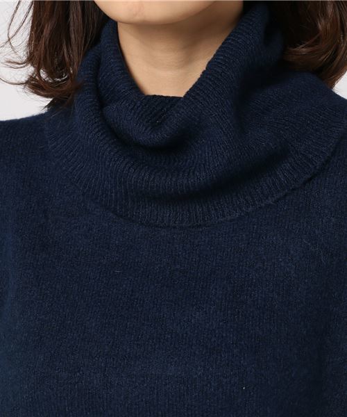 KOBE LETTUCE（コウベレタス）の「ふわもち柔らかニットの質感にやみつき！2WAY☆ヤクウール風オフタートルネックニットトップス/レディースセーター[C2960]神戸レタス（ニット/セーター・レディース・オフホワイト/ベージュ/ピンク/レッド/チャコールグレー/ネイビー/ブラック・FREE）」の10枚目の写真