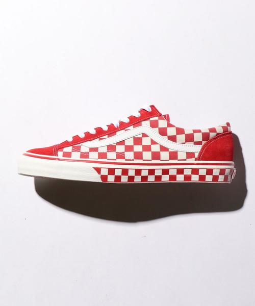 VANS（バンズ）の「＜VANS（バンズ）＞ STYLE36 CHEKER r/red/スタイル36 о（スニーカー・メンズ・レッド・10/7h/11/9h/8h/8/9）」の3枚目の写真