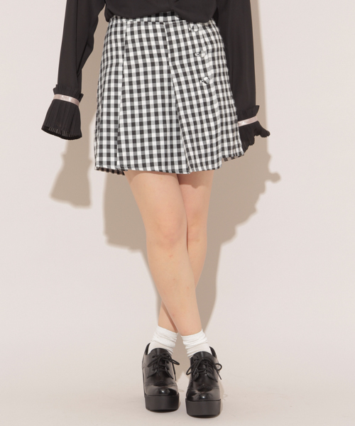 apres jour(アプレジュール)の「ギンガムラップショートパンツ【ZOZOTOWN限定アイテム】(その他パンツ・レディース・ブラック/グレー・フリー)」の4枚目の写真