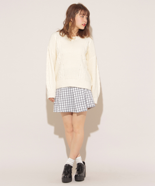 apres jour(アプレジュール)の「ギンガムラップショートパンツ【ZOZOTOWN限定アイテム】(その他パンツ・レディース・ブラック/グレー・フリー)」の9枚目の写真