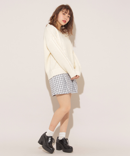 apres jour(アプレジュール)の「ギンガムラップショートパンツ【ZOZOTOWN限定アイテム】(その他パンツ・レディース・ブラック/グレー・フリー)」の10枚目の写真