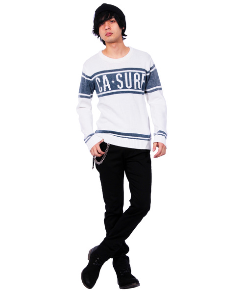 ８(eight)（エイト）の「SURF 星条旗 ロゴ ニットセーター（ニット/セーター・メンズ・ホワイト系その他/ブルー系その他/ホワイト系その他2/ブルー系その他2・MEDIUM/LARGE）」の5枚目の写真