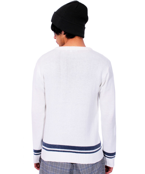 ８(eight)（エイト）の「SURF 星条旗 ロゴ ニットセーター（ニット/セーター・メンズ・ホワイト系その他/ブルー系その他/ホワイト系その他2/ブルー系その他2・MEDIUM/LARGE）」の10枚目の写真