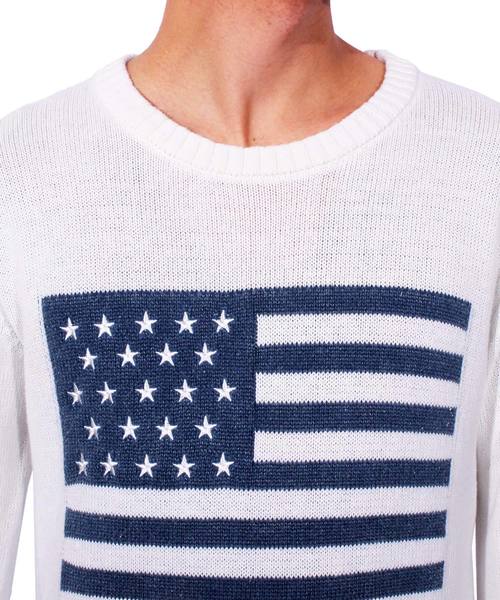 ８(eight)（エイト）の「SURF 星条旗 ロゴ ニットセーター（ニット/セーター・メンズ・ホワイト系その他/ブルー系その他/ホワイト系その他2/ブルー系その他2・MEDIUM/LARGE）」の11枚目の写真