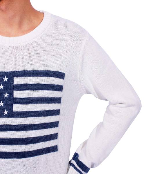 ８(eight)（エイト）の「SURF 星条旗 ロゴ ニットセーター（ニット/セーター・メンズ・ホワイト系その他/ブルー系その他/ホワイト系その他2/ブルー系その他2・MEDIUM/LARGE）」の13枚目の写真
