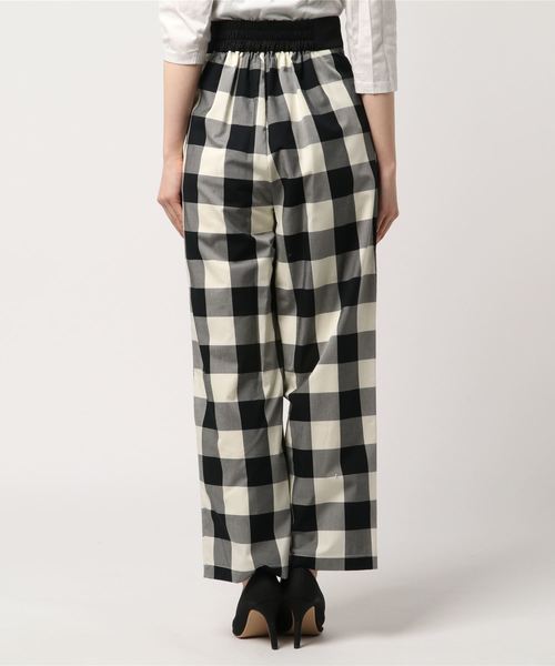 un dix cors（アンディコール）の「ブロックチェックワイドパンツ（その他パンツ・レディース・ブラック・ﾌﾘ-）」の3枚目の写真