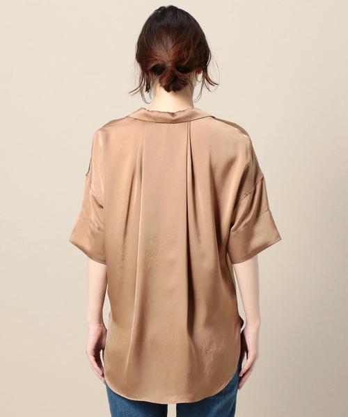 upperhights（アッパーハイツ）の「＜UPPER HIGHTS＞THE SHIRT 24 オープンカラーシャツ о（シャツ/ブラウス・レディース・ブラウン/ライラック・1）」の12枚目の写真
