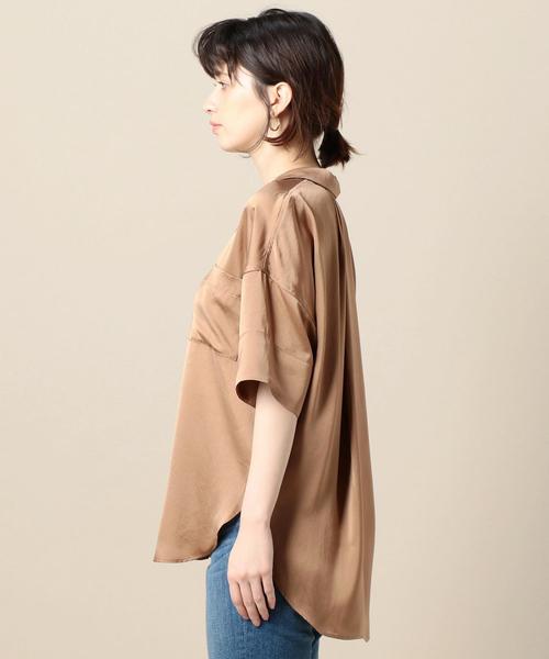 upperhights（アッパーハイツ）の「＜UPPER HIGHTS＞THE SHIRT 24 オープンカラーシャツ о（シャツ/ブラウス・レディース・ブラウン/ライラック・1）」の10枚目の写真