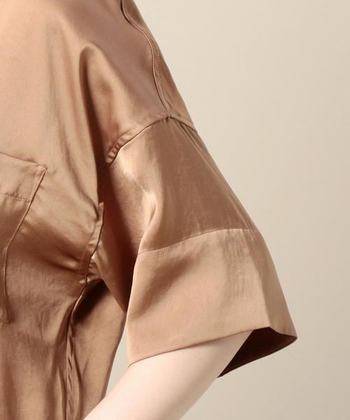 upperhights（アッパーハイツ）の「＜UPPER HIGHTS＞THE SHIRT 24 オープンカラーシャツ о（シャツ/ブラウス・レディース・ブラウン/ライラック・1）」の7枚目の写真