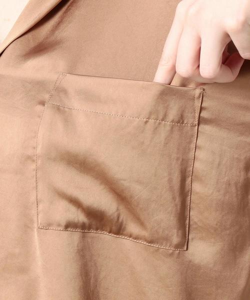 upperhights（アッパーハイツ）の「＜UPPER HIGHTS＞THE SHIRT 24 オープンカラーシャツ о（シャツ/ブラウス・レディース・ブラウン/ライラック・1）」の4枚目の写真