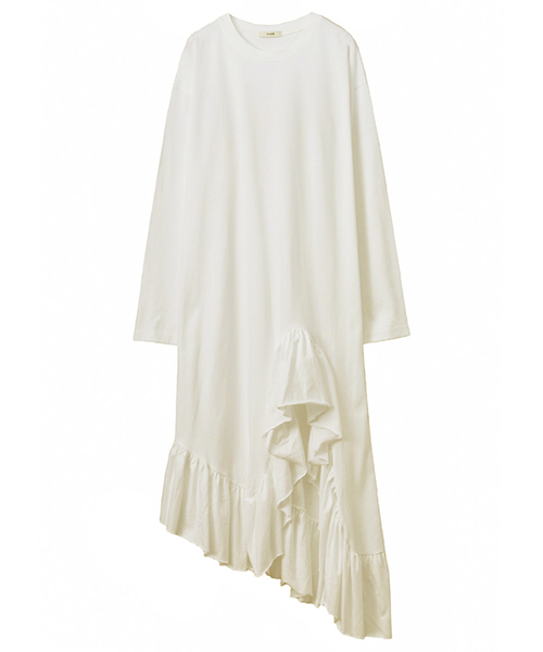 CLANE ASYMMETRY HEM デザインワンピース