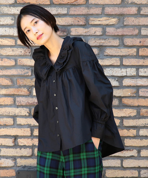 Beams Boy ビームスボーイ の Beams Boy 40ブロード ヴィクトリアン ブラウス シャツ ブラウス Wear