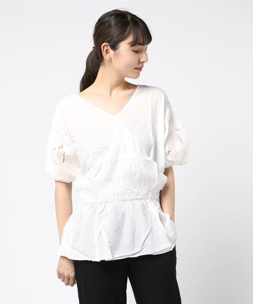 GeeRA(ジーラ)の「袖刺しゅう前後着れる2WAYチュニック(その他トップス・レディース・ブラック/オフホワイト/ピンク・MEDIUM/LARGE/X-LARGE/XX-LARGE)」の8枚目の写真