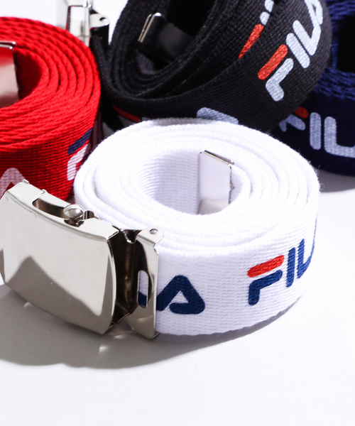 FILA（フィラ）の「∴WEGO/FILA別注ガチャベルト（ベルト・メンズ・ホワイト/ブラック/レッド・FREE）」の2枚目の写真