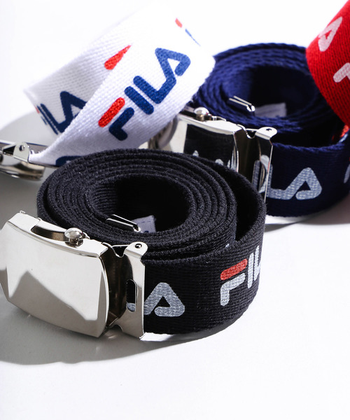 FILA（フィラ）の「∴WEGO/FILA別注ガチャベルト（ベルト・メンズ・ホワイト/ブラック/レッド・FREE）」の3枚目の写真