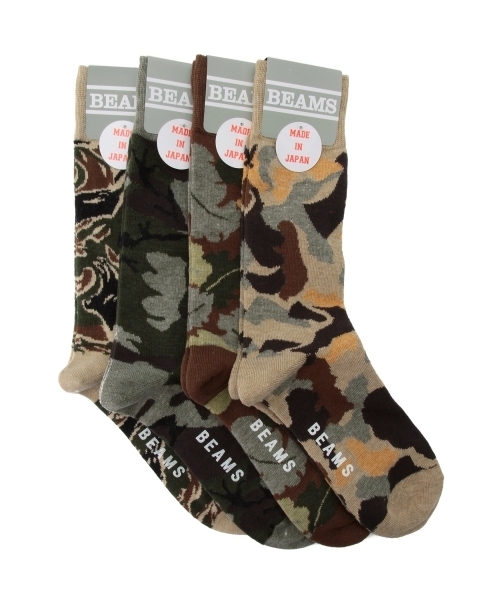 BEAMS（ビームス）の「BEAMS / カモフラージュ柄 クルー ソックス（ソックス/靴下・メンズ・その他1/その他2/その他3/その他4・ONE SIZE）」の13枚目の写真
