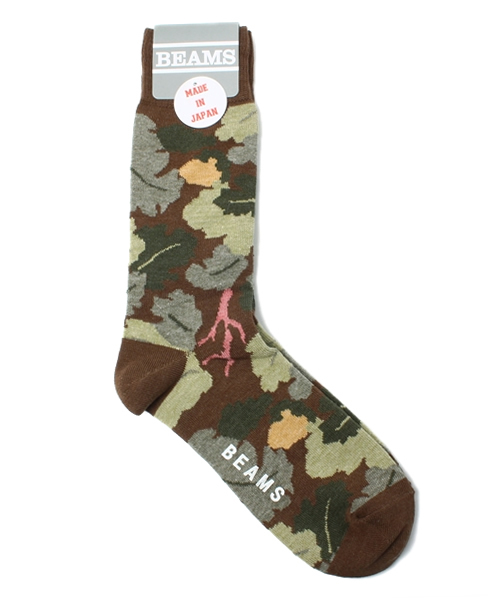 BEAMS（ビームス）の「BEAMS / カモフラージュ柄 クルー ソックス（ソックス/靴下・メンズ・その他1/その他2/その他3/その他4・ONE SIZE）」の3枚目の写真