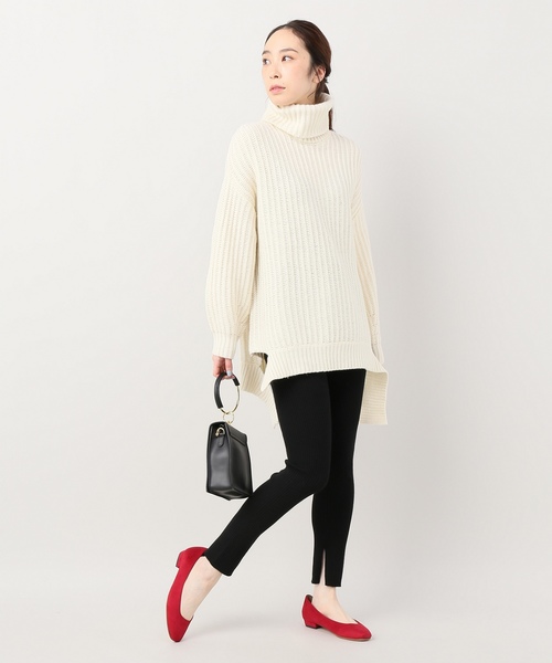 JOINT WORKS(ジョイントワークス)の「700 Re.ニットレギンス(レギンス/スパッツ・レディース・ブラック/アイボリー/ブラウン・FREE)」の7枚目の写真