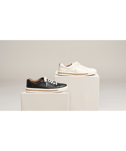 Clarks(クラークス)の「Un Maui Lace / アンマウイレース (ブラックレザー)(スニーカー・レディース・ブラック・4/6/4.5/5/5.5/3.5/3)」の16枚目の写真
