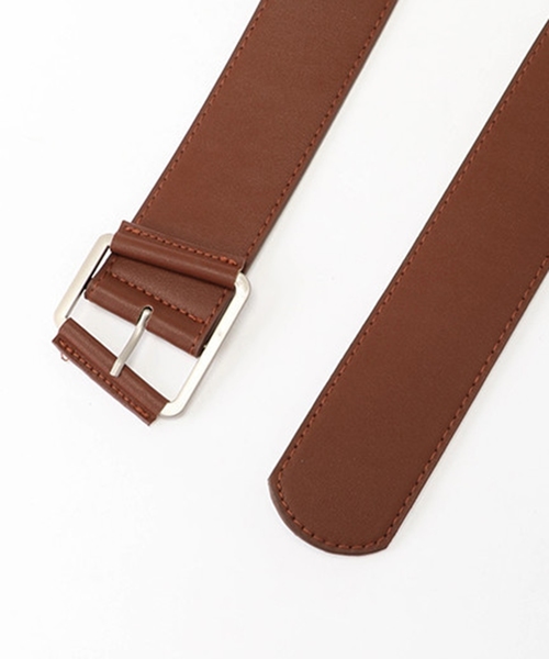 LIPSERVICE(リップサービス)の「スクエアバックルベルト(ベルト・レディース・ブラウン/ブラック・FREE)」の5枚目の写真