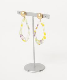 【toi et moi】キャンディマーブルアクリルピアス