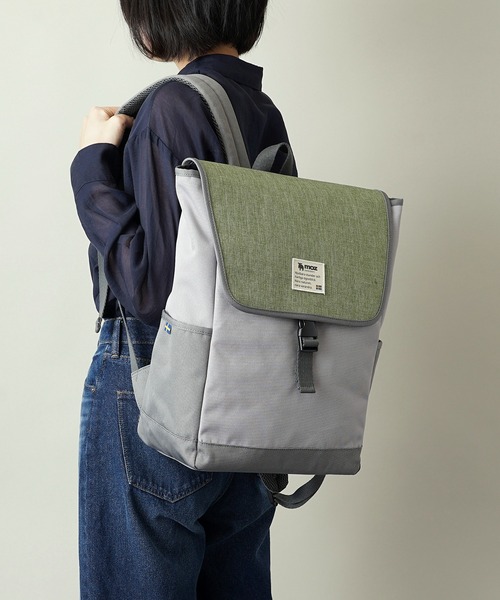 moz(モズ)の「moz(モズ) かぶせリュック/バックパック ZZEI-12(バックパック/リュック・レディース・トリコロール/ネイビー/ブラック/グレー系2/グレー系1/グレー系その他2/ミント/モスグリーン・ONE SIZE)」の10枚目の写真