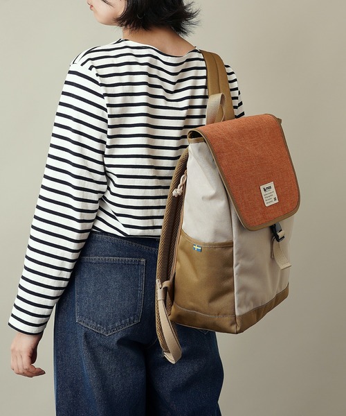 moz(モズ)の「moz(モズ) かぶせリュック/バックパック ZZEI-12(バックパック/リュック・レディース・トリコロール/ネイビー/ブラック/グレー系2/グレー系1/グレー系その他2/ミント/モスグリーン/オレンジ・ONE SIZE)」の12枚目の写真