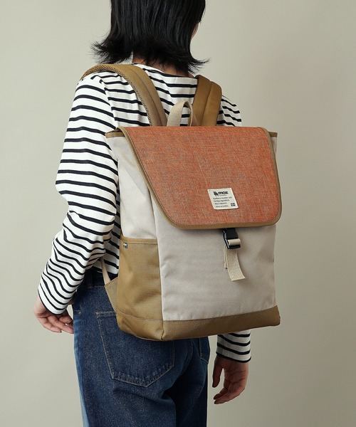 moz(モズ)の「moz(モズ) かぶせリュック/バックパック ZZEI-12(バックパック/リュック・レディース・トリコロール/ネイビー/ブラック/グレー系2/グレー系1/グレー系その他2/ミント/モスグリーン/オレンジ・ONE SIZE)」の15枚目の写真