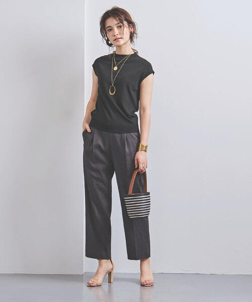 UNITED ARROWS - 新品タグ付 ユナイテッドアローズ UBCS イレギュラーヘム ボートネックニット UNITED ARROWS（ユナイテッドアローズ）の「UBCB ミニハイネック