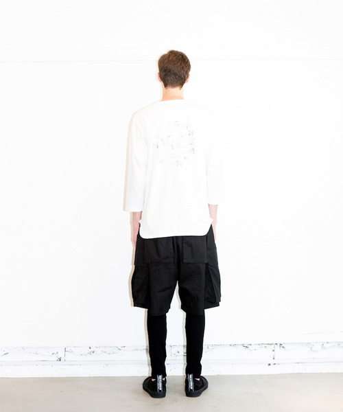VIRGOwearworks(ヴァルゴウェアワークス)の「CIRCLE HAPPY EMB 3/4(Tシャツ/カットソー・メンズ・インディゴブルー/ホワイト/ブラック・4/2/3)」の10枚目の写真