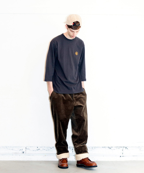 VIRGOwearworks(ヴァルゴウェアワークス)の「CIRCLE HAPPY EMB 3/4(Tシャツ/カットソー・メンズ・インディゴブルー/ホワイト/ブラック・4/2/3)」の11枚目の写真