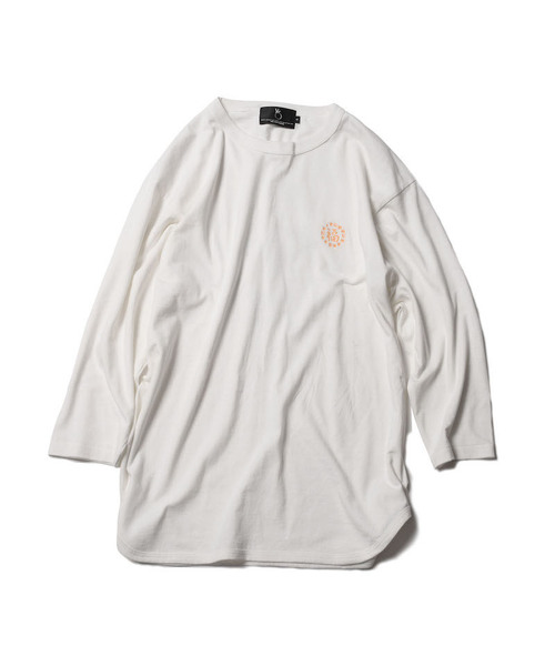 VIRGOwearworks(ヴァルゴウェアワークス)の「CIRCLE HAPPY EMB 3/4(Tシャツ/カットソー・メンズ・インディゴブルー/ホワイト/ブラック・4/2/3)」の12枚目の写真