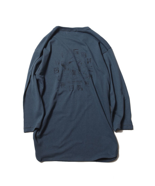VIRGOwearworks(ヴァルゴウェアワークス)の「CIRCLE HAPPY EMB 3/4(Tシャツ/カットソー・メンズ・インディゴブルー/ホワイト/ブラック・4/2/3)」の15枚目の写真