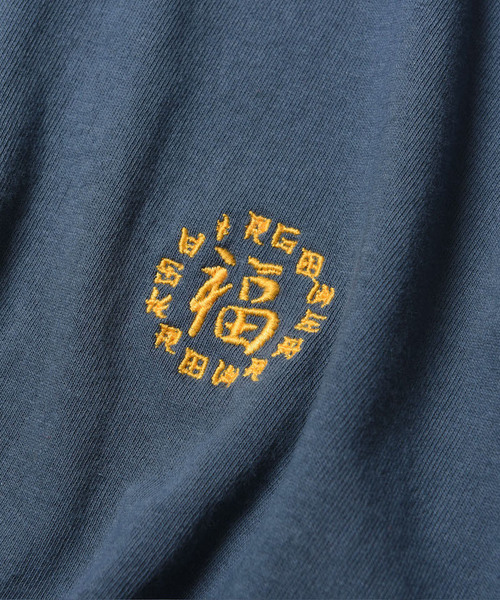 VIRGOwearworks(ヴァルゴウェアワークス)の「CIRCLE HAPPY EMB 3/4(Tシャツ/カットソー・メンズ・インディゴブルー/ホワイト/ブラック・4/2/3)」の17枚目の写真