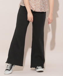 カットリブフレアパンツ【ZOZOTOWN限定アイテム】