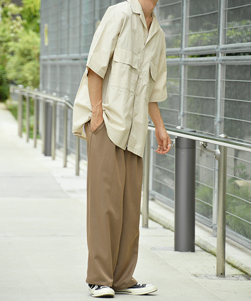 kutir（クティール）の「リングドットオープンカラーシャツ（シャツ/ブラウス・メンズ・ブラック/オフホワイト/ボルドー・MEDIUM/LARGE）」の5枚目の写真