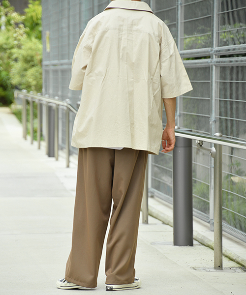 kutir（クティール）の「リングドットオープンカラーシャツ（シャツ/ブラウス・メンズ・ブラック/オフホワイト/ボルドー・MEDIUM/LARGE）」の6枚目の写真